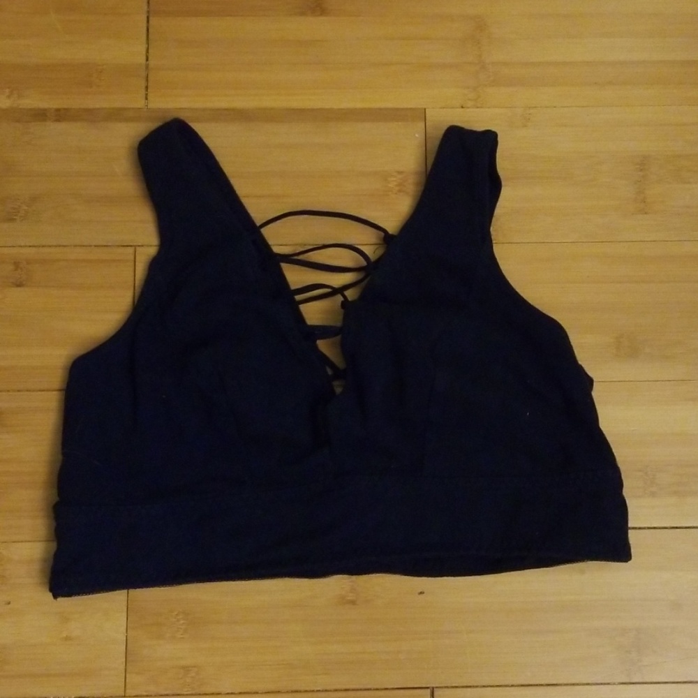 Navy Lattice Bralette